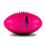 AFLW Sherrin Women Leather BCNA Pink Football Size 4