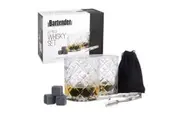 12 Piece Bartender Whisky Set Whiskey Glass Glasses Tongs Stones Rocks Cubes