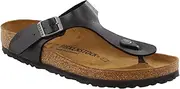[Birkenstock] Womens Gizeh Graceful Licorice Birko-Flor Sandals, 6.5 AU