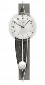 Modern wall clock with quartz movement from AMS AM W7458 NEW