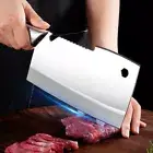 Cleaver Knife Kitchen Chef Slicing Meat Chop Bones Stainless Steel Multi-Purpose