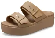 Crocs Women's Brooklyn Buckle Low Wedge Platform Sandals