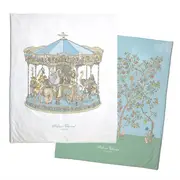 Atelier Choux Bloom Blue Carousel Reversible Quilt - Buy Now