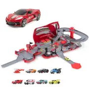 Micro Machines Corvette Raceway Transforming Corvette into Raceway Playset - ...