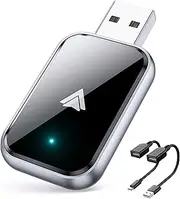 Android Auto Wireless Adapter - Convert Wired to Wireless Android Auto with USB-A/USB-C Extension - Plug & Play, Stable Control, No Delay - Supports Original Car Controls, Black