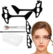 Eye Shadow Stencil Guide, Optic Makeup Template, Quick Eyeliner Tool, Soft Flexible Design, Waterproof & Easy to Clean, Clear, for Women, Daily Eye Makeup