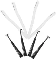 Mikinona 4Sets Portable Eyebrow Trimmers Multipurpose Eyebrow Razors for Women Durable Design with Non Slip Grip for Precise Hair Removal at Home