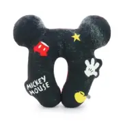 14" DISNEY MICKEY MOUSE Shape A Travel Neck Rest Plush Pillow Cushion Doll Toy