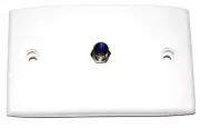 50 x Hills Single F-Type Wall Plate Telstra Foxtel Approved Coax Sat TV Bulk Buy