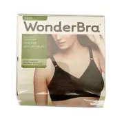 WonderBra 2620 Size 40D Wire Free Full Support Black Adjustable Strap New in Box