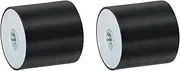 uxcell 2Pcs 60 x 60mm M12 Thread Female Rubber Mounts, Vibration Isolators, Replaces Anti Vibration Pads Flat Silent Block Base Block