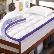 Dual Layer Memory Foam Twin XL Mattress Topper - 2 Inch Gel Egg Crate Foam and 2