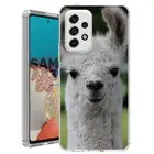 For Samsung Galaxy A23 5g A52 A53 TPU Case Cover+Glass(Llama Smile)