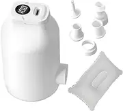 Air Pump for Inflatables - Portable Electric Float Pump with 5-Nozzle LED Light - Camping Inflators for Boat Pool Tent Travel Kayak Swimming Friends Family Float