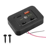 Easy to Use Car USB Socket Efficient USB Outlet Double USB PD Port with Switches