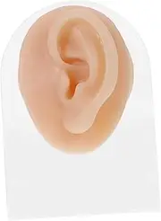 Gogogmee Teaching and Practice: Realistic Ear Piercing Model Silicone Body Parts Earring Display