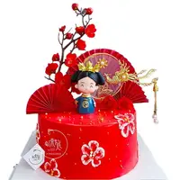 在飛比找樂天市場購物網優惠-母親節蛋糕裝飾皇后娘娘生日蛋糕擺件清宮皇上皇后母親大人插牌套