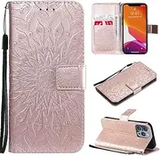 MojieRy Phone Cover Wallet Folio Case for Samsung Galaxy A23 4G, Premium PU Leather Slim Fit Cover for Galaxy A23 4G, 2 Card Slots, Strongly fit, Golden