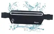 Slim Running Belt Fanny Pack Women Men,Runners Phone Holder Waist Black-05