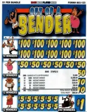 Out On A Bender - single Game Pull Tabs Jar Tickets