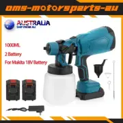 Cordless High Pressure Spray Gun Airless Paint Sprayer For 18V Makita Battery