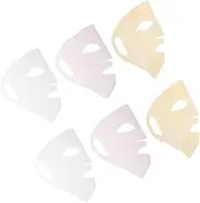 6pcs Facial Mask Fixed Cover Reusable Silicone Face Mask Silicone Mask Covers Facial Mask Covers Silicone Face Mask Reusable Face Mask Cover Silicon Face Mask Beauty Mask Cover