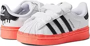 [adidas] Originals Baby Girl's Superstar CF (Toddler) White/Black/Turbo 5 Toddler M