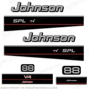 Fits Johnson 88 hp SPL Outboard Engine Decal Kit Decals for V4 Motor - 1995-1997