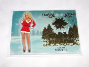 2015 Benchwarmer CARRIE MINTER Holiday #51 Gold Foil Variant/24 PLAYBOY Playmate