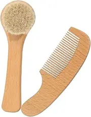 OSOLADY Baby Care Set Grooming Kit Soft Bristle Brush Comb Set Newborn Toddlers Hair Cleaning Scalp Brush
