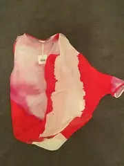 Sass & Bide Don't Forget Me tie dye asymmetric one sleeve top 12, multi style
