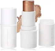 Cream Blush Stick for Cheek and Lip Tint, Multi Use as Highlighter Makeup and Blush Stick for Older Women & Mature Skin(#3 Brighten)