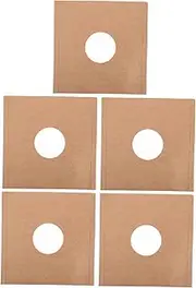 LOLIPPYY 5Pcs Paper Record Sleeves for Vinyl Protective Album Covers Reusable Blank Vinyl Jackets Fit for Record Collectors Against Scratches