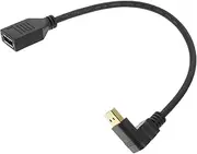 GREENADSCAPE Displayport Cable Extender .2 4K Male to Female Adapter Upward Curved Monitor to Connection