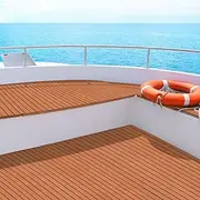 EVA Boat Flooring Foam Mat Decking, DIY Rectangular Boats Mats Carpet Sheet Sea Flooring Trailer Roller Accessories Decor for Motorboat Yacht Kayak Swim Platform, Dark Brown