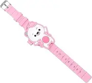 [TINEASUR] Bear Touch Screen Watch Watches Girl Boys Teenagers Cartoon Youth Digital Watch Boy Clamshell Watch Purple