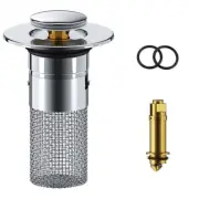 Universal Bathroom Sink Plug Stopper Wash Basin Core Bounce Drain Filter