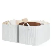 Storage Bins, Fabric Storage Bins for Shelves, Extra Large Storage Baskets