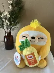 2024 ZURU Snackles 16" SANDY SLOTH Dole Pineapple Plush
