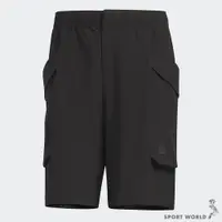 在飛比找蝦皮商城優惠-Adidas 男裝 短褲 工裝風 寬鬆 黑【運動世界】IA8