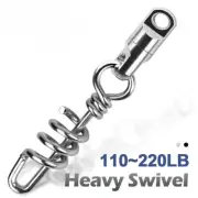 Fishing Snap Swivel Heavy Duty Dredge Dawg Swivel for Saltedwater Sea Fishing