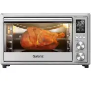 Galanz 1.1 cu. ft. Digital Toaster Oven/Air Fryer 1800W Dial Temp Control Silver