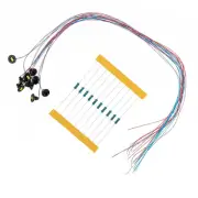 OO/HO Scale Black Lamp Posts LED Ceiling Lamps for Model Train Scenery 10 Pack