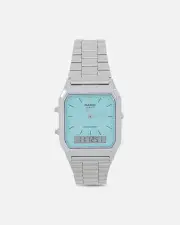 [CASIO] Casio Aq-230a-2a2mqydf Watch Silver/turquois - Size ONE ONE Silver/Turquois