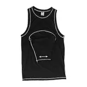 Golf Swing Training Aid Shirt Breathable Arm Posture Corrector Men Women Golf Swing Practice Vest Golf Accessories Beginner Golfer Gift black L