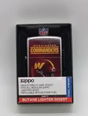 Zippo NFL Washington Commanders 48450 "Double Torch" refillable Butane Lighter