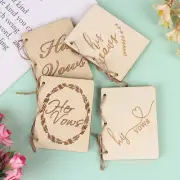 2PCS Wedding Vow Books Wedding Vow Notebook Creative Sturdy Kraft Paper Handb rf