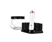 Electric Scrubber Beauty Eyelash Glue Quick-drying Machine Makeup Brush Cleaner Beauty Brush Spin-dry Cleaner-White