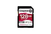 SD Memory Card Kingston 128GB V90 UHS-II Canvas React Plus SD 8K/3D/VR Cameras