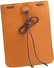 [Frediuo] Drawstring Bag PU Leather Compact Drawstring Pouch Coins Pouch for Small Items